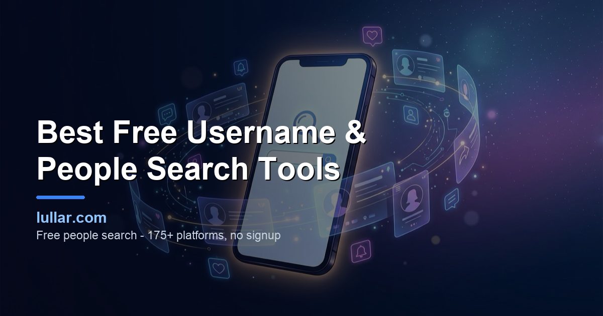 Best Free Username & People Search Tools (2026) — illustrated guide on Lullar