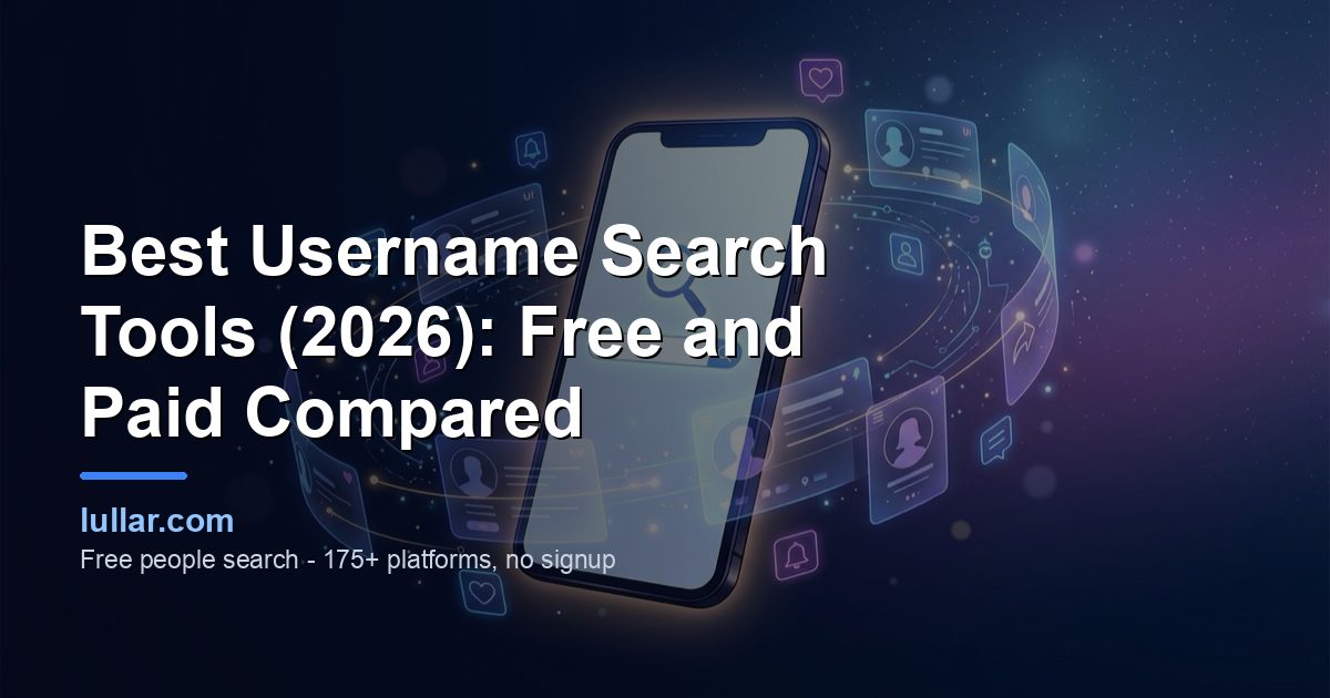 Best Username Search Tools (2026): Free and Paid Compared — illustrated guide on Lullar