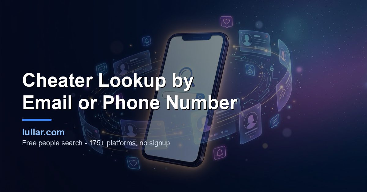 Cheater Lookup by Email or Phone Number (Free Search, 2026) — illustrated guide on Lullar