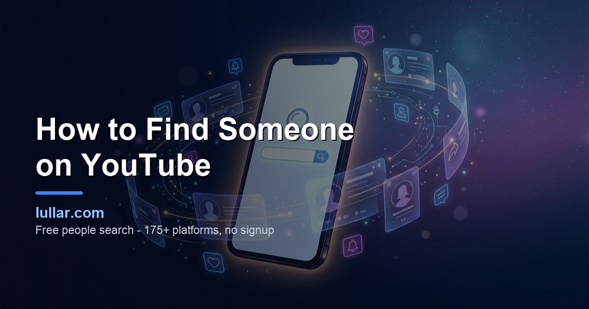 How to Find Someone on YouTube (2026 Step-by-Step Guide) — illustrated guide on Lullar