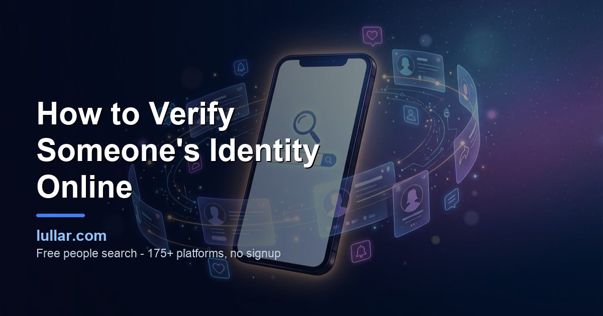 How to Verify Someone's Identity Online (2026 Step-by-Step Guide) — illustrated guide on Lullar