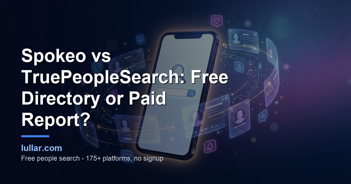 Spokeo vs TruePeopleSearch compared on search inputs, what each result contains, price and billing, and the free check to run first
